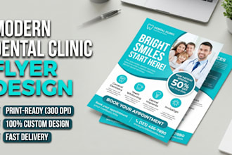 design medical flyer, dental flyer, flyer design for business and medical health