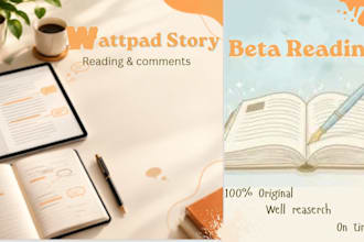 read and comment on your wattpad story and beta read it