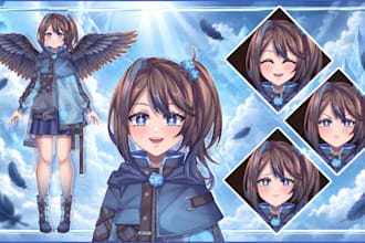 do ready to rig live2d vtuber model vtuber commission anime art vtuber assets