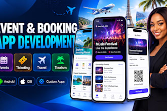 create a mobile app for events, ticketing, travel and tourism