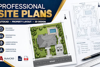 create professional 2d site plans and property layouts in autocad
