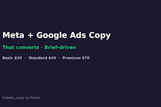 write meta and google ads copy that converts