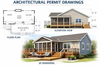 design a custom deck, screened porch, or pergola with 3d render