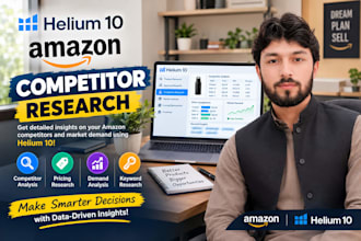 amazon product research keyword specialist and competitor analysis