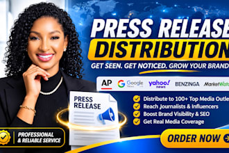 provide press release distribution, journalist contacts and media outreach