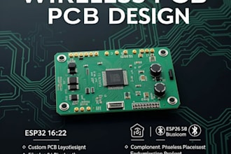 design custom wireless pcb for esp32, esp8266 and nrf52 devices