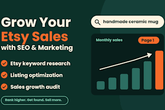 etsy marketing etsy seo keyword research listing optimization sales growth audit