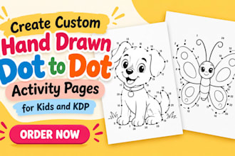 draw dot to dot puzzles and kids activity book pages