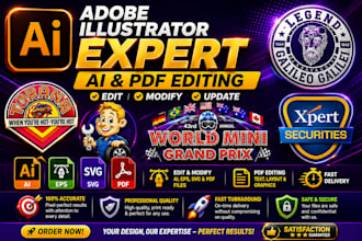 do anything in adobe illustrator svg, pdf, ai, eps