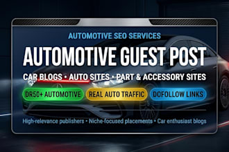 build automotive backlinks through guest posts and outreach