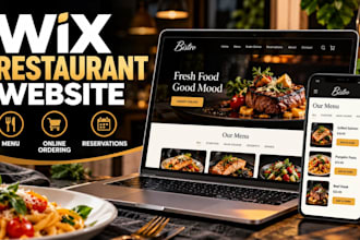 configure a wix restaurant website with menu and online curbside pickup