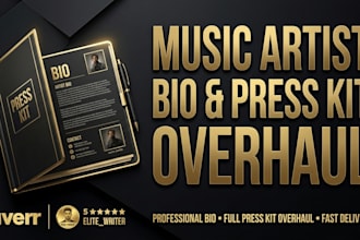 create a clickable music press kit template for your song or album release