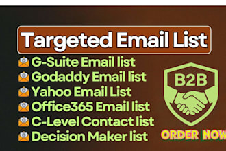targeted b2b lead generation build a verified email list