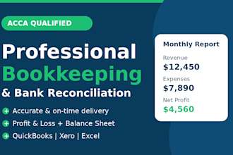 be your bookkeeper for monthly accounting and payroll
