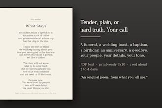write a custom poem for your occasion