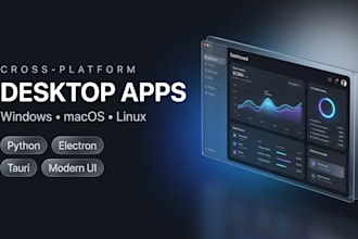 develop cross platform desktop application for windows mac linux