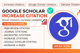 increase google scholar citations, backdated citations and h index score