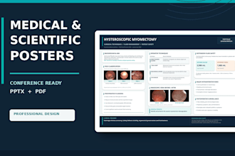 design a professional medical and scientific research poster