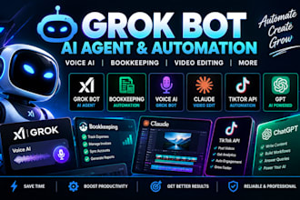 grok bot ai agent bookkeeping grok bot voice ai claude video edit tiktok api gpt