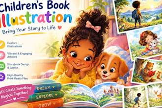 do children book illustration children story book design
