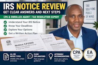review your irs tax notice and explain your options