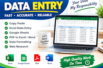 do data entry and copy paste