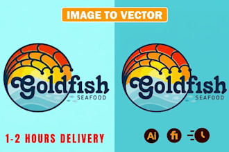 redraw, vectorize, convert logo or graphic to vector