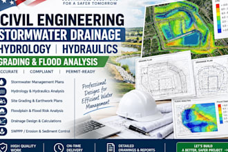 civil engineering stormwater drainage hydrology hydraulics grading flood analysi
