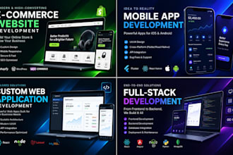 develop an ecommerce app and multi vendor marketplace