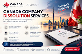 handle canada company dissolution,articles of dissolution,and cra deregistration