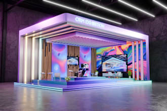 design 3d branded event tents, exhibition booths and activation spaces