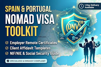 create your spain or portugal digital nomad visa document toolkit