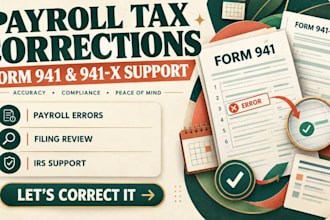 correct payroll tax errors and assist with irs filings