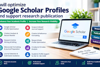 optimize google scholar profiles and support research publication
