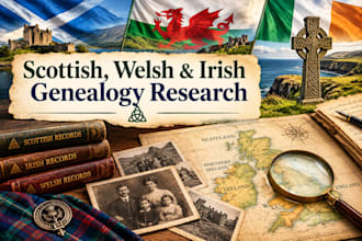 research scottish, welsh and irish ancestry and family history