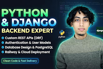develop custom django rest API endpoints and backend features
