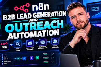 build n8n b2b lead generation and outreach automation