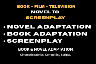 adapt your novel or book into a screenplay for film or TV