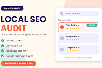 do a local SEO audit for your website and gbp