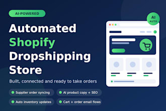 create an automated shopify dropshipping store with ai