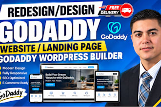 design godaddy website redesign godaddy website design develop godaddy