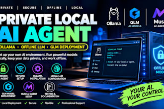 deploy private local ai agent, muse glmmer ai agent offline ai agent, llm ollama