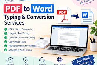 convert PDF to word and type scanned documents