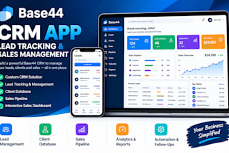 base44 CRM and lead management