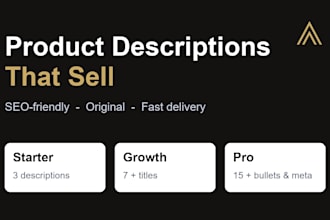 write clear SEO friendly website and product copy