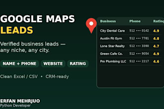 scrape google maps and build targeted business lead lists
