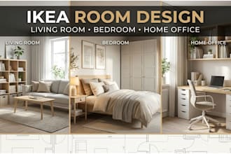 design ikea living rooms, bedrooms and home offices