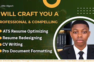 professionally revamp, edit and redesign your CV or resume