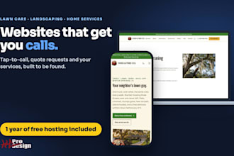 build a lawn care, landscaping or home service website that gets calls