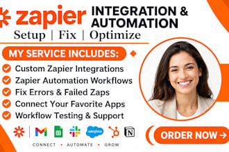 setup or fix custom zapier integration zapier automation zapier workflow